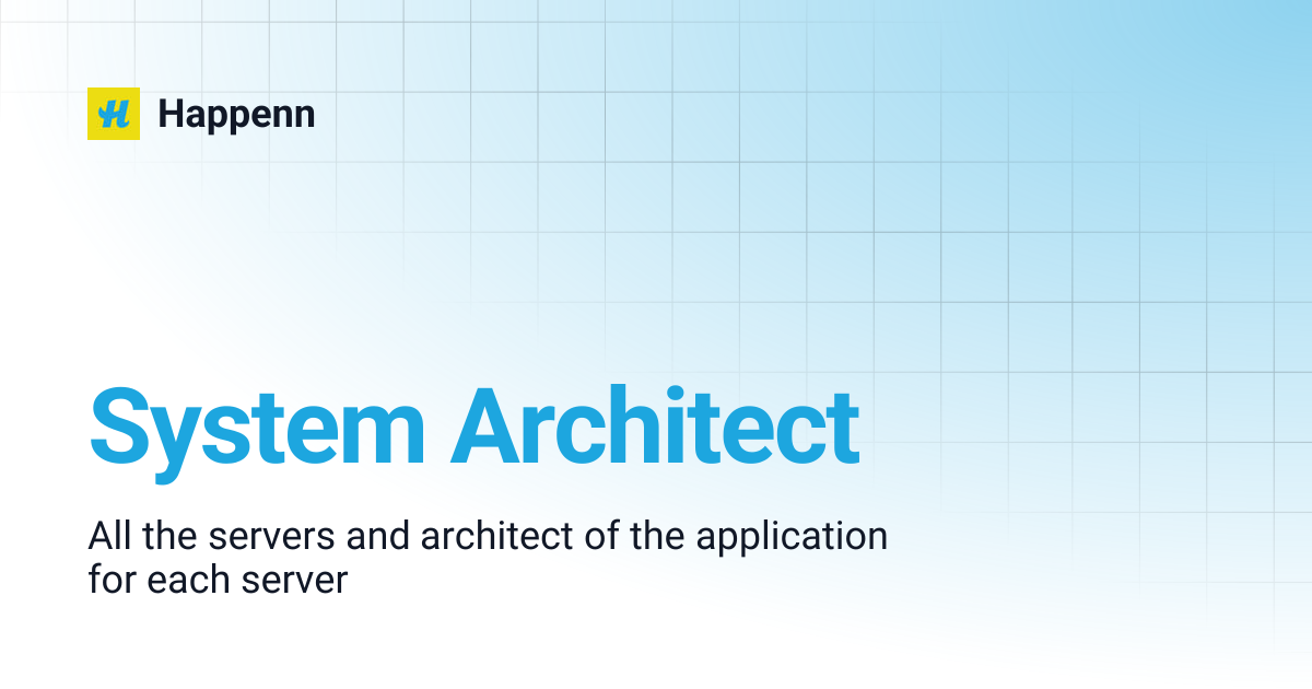 System Architect | Happenn